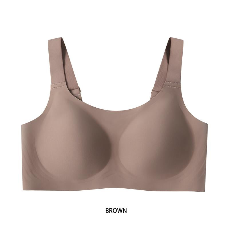 Werena Wireless Bras for Women Push up Seamless Bras Full Coverage Comfortable Everyday Bra with Medium Support Breathable Strip