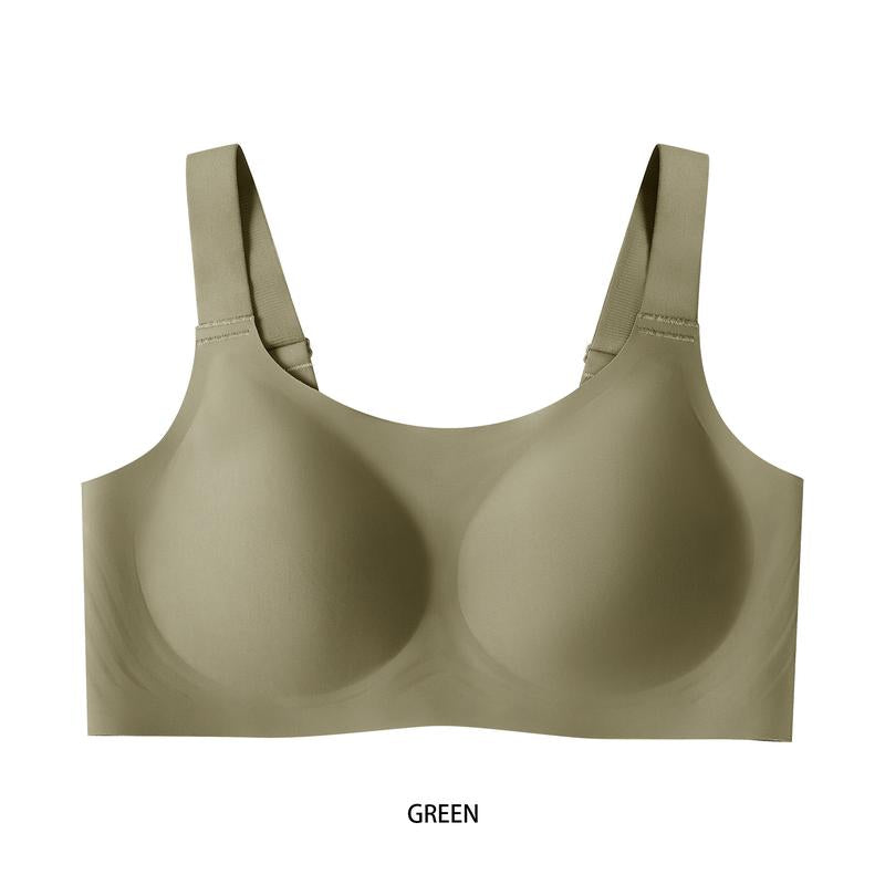 Werena Wireless Bras for Women Push up Seamless Bras Full Coverage Comfortable Everyday Bra with Medium Support Breathable Strip