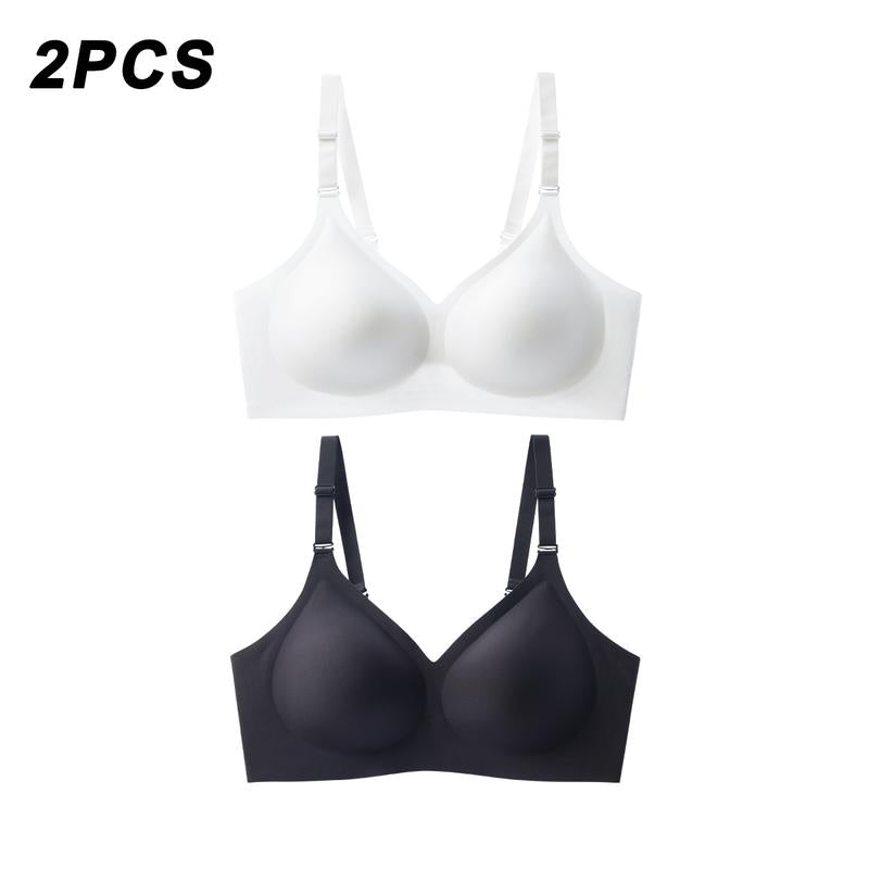 1/2/3 PCS Wireless Bras for Women Comfy Seamless Bra No Underwire Bras Full Coverage Bralettes Soft Comfortable Everyday Bra