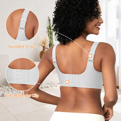 Werena Wireless Bras for Women Push up Seamless Bras Full Coverage Comfortable Everyday Bra with Medium Support Breathable Strip