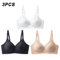 1/2/3 PCS Wireless Bras for Women Comfy Seamless Bra No Underwire Bras Full Coverage Bralettes Soft Comfortable Everyday Bra