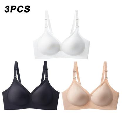 1/2/3 PCS Wireless Bras for Women Comfy Seamless Bra No Underwire Bras Full Coverage Bralettes Soft Comfortable Everyday Bra
